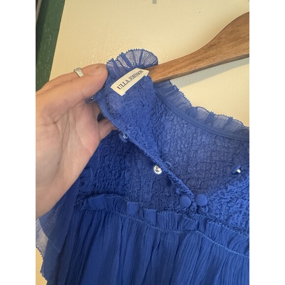 Ulla Johnson Ulla Johnson Silk Mock Neck Blouse Size 8 - Picture 3 of 5